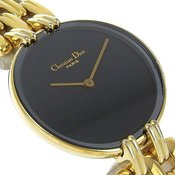 Dior Bakira Watches blackDial Plated Gold Quartz Analog display - Picture 3 of 8